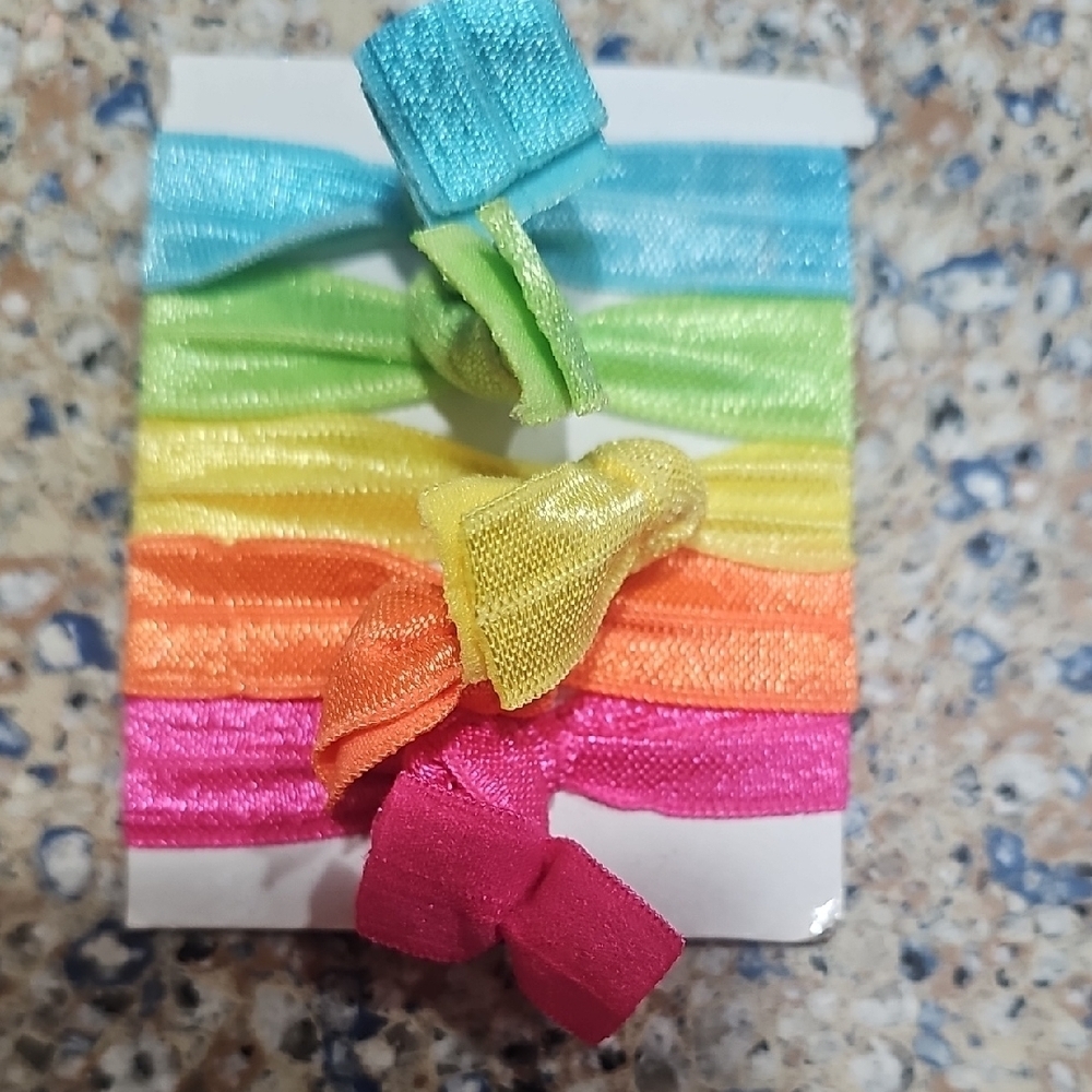 Colorful Elastic Hair Ties Set NEW